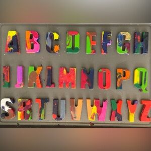 Multicolor ABC Letter Crayon Set for Kids